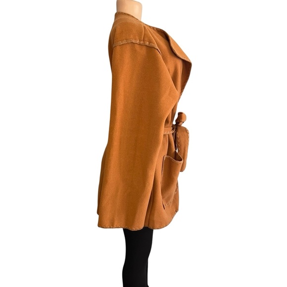 Draper James Blanket Stitch Jacket Brown - Picture 7 of 12